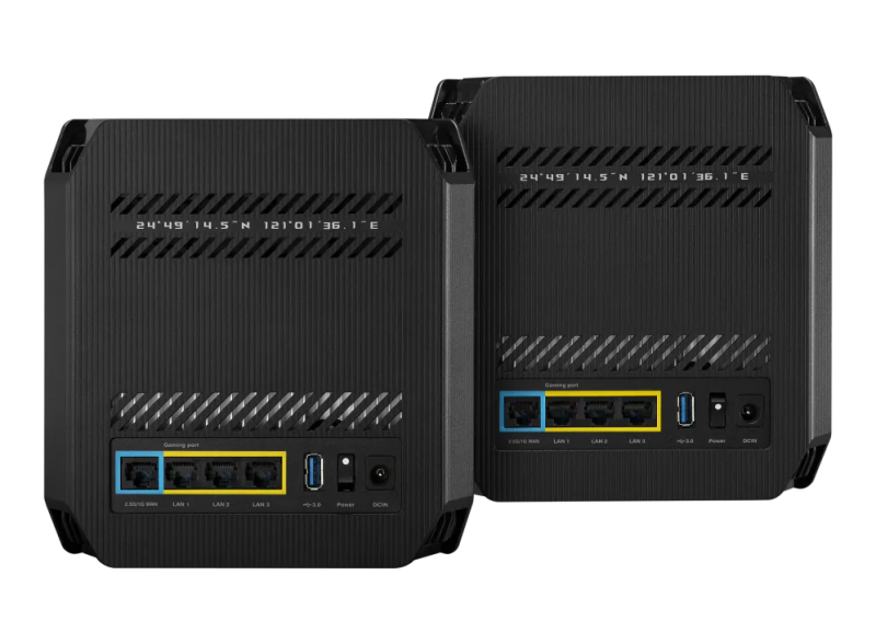 Asus Router Gaming 2.4Ghz 2X2 Upto 574Mbps 5Ghz-2 4X4 Upto 4808Mbps 1Xwan 3Xlan 1Xusb Aimesh Aipr...