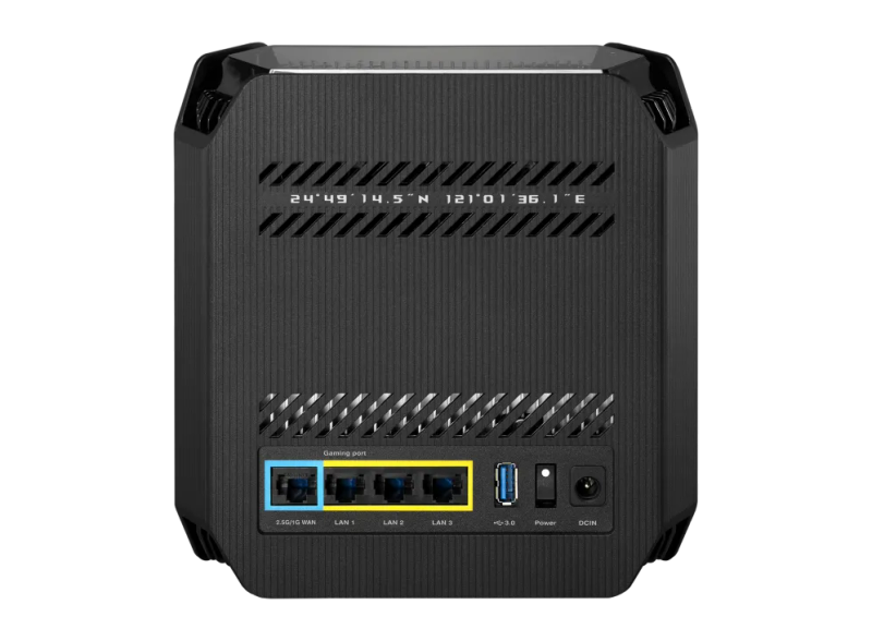 Asus Router Gaming 2.4Ghz 2X2 Upto 574Mbps 5Ghz-2 4X4 Upto 4808Mbps 1Xwan 3Xlan 1Xusb Aimesh Aipr...