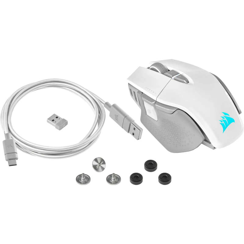 Corsair M65 Rgb Ultra With Slipstream + Bluetooth; 26000Dpi; White