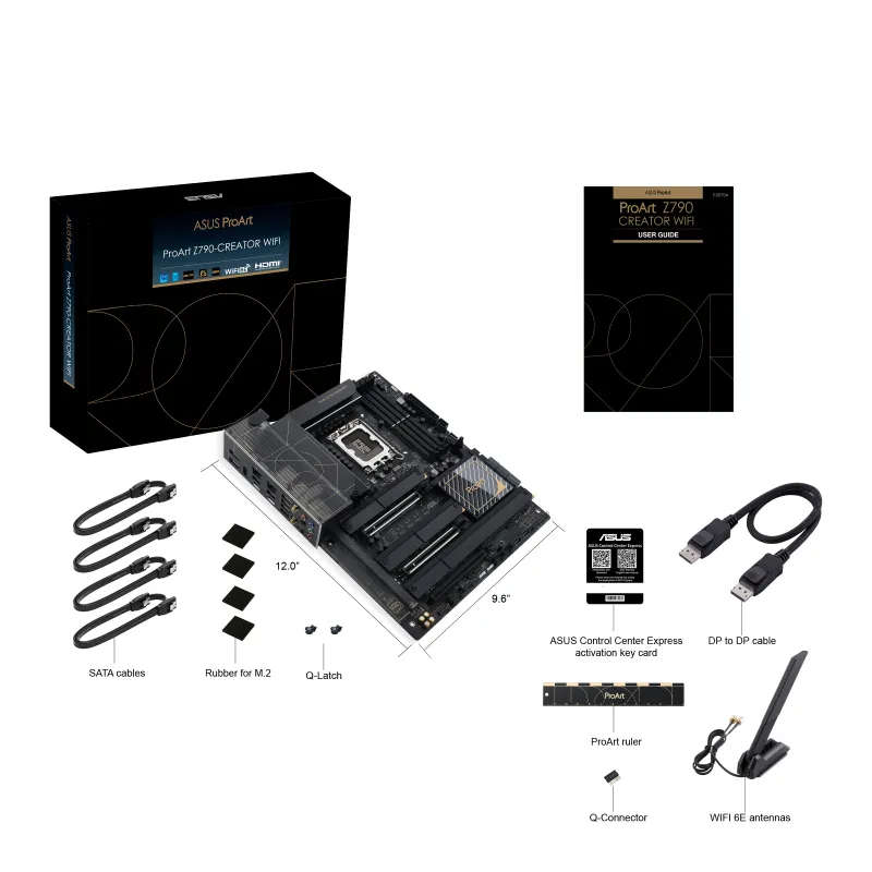 Asus Lga1700 For 12 13Th Gen; 4Xdimm; Max. 128Gb; Ddr5; 2Xpcie 5 X16; 1Xpcie 3X16; 4Xm.2;8Xsata; ...