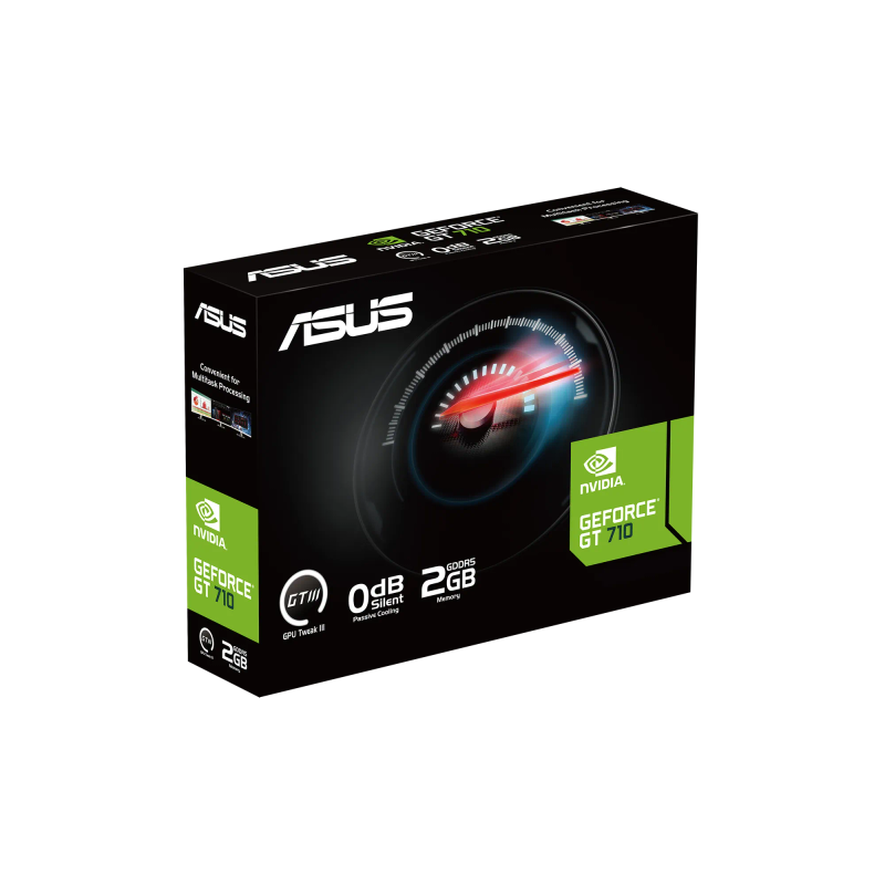 Nvidia® Geforce Gt 710; Pci Express 2.0; 2Gb Gddr5; 1Xhdmi; 1Xd-Sub; 1Xdvi; 300W; 17 X 6.9 X 3.9...