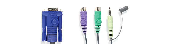 Aten 4-Port Ps2 Vga Cable-Built-In Kvm With Audio Support