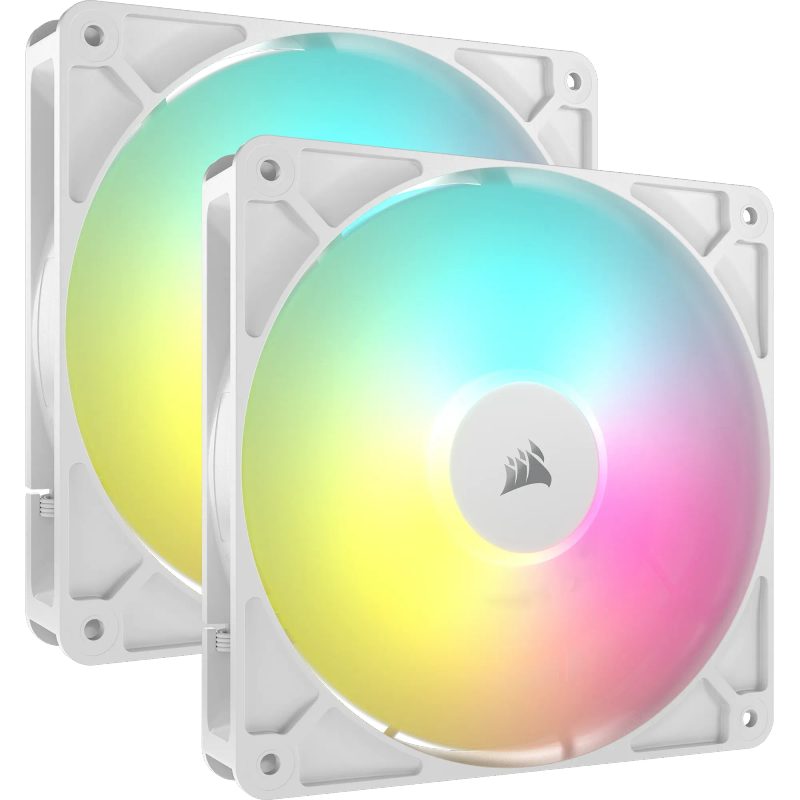 CORSAIR RS140 ARGB 140mm PWM Fans Dual Pack  White