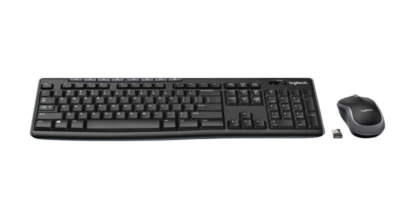 LOGITECH MK270 WIRELESS MOUSE & KEYBOARD COMBO - BLACK