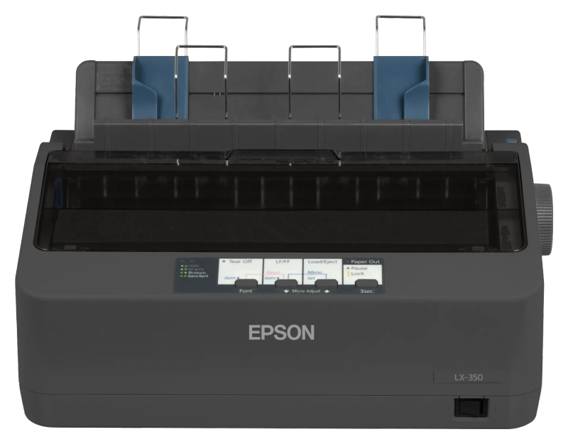 Epson LX-350; Dot Matrix Printers; Impact dot matrix; 80 columns; 9 Needles; RS-232; Bidirection...