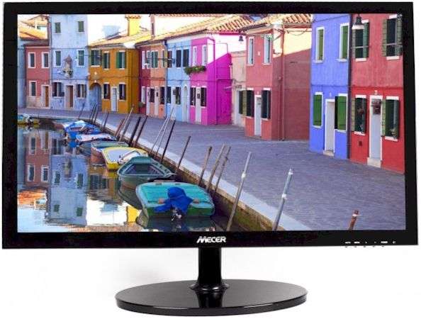 Mecer 23.8-inch 16 x 9 TFT LED Wide Monitor, 1920 x 1080 Full HD, W/VGA + HDMI & Built-in Speakers