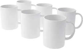 2008944 - Cricut 440Ml Ceramic Mug Blank Bulk 6Pc White