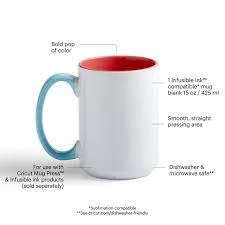 2009398 - Cricut 15Oz Bevel Ceramic Mug Blank - Reef