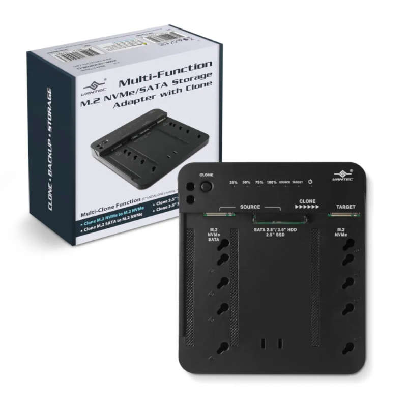 Multi-Function M.2 Sata Storage Adapter With Clone Function; Usb 3.2 Gen2X1; Type C