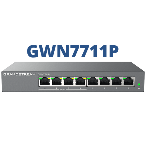 Grandstream Enterprise 8 port Lite Cloud Managed GbE PoE Switch