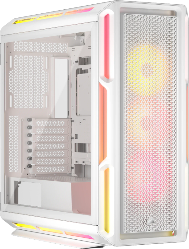 Corsair iCUE LINK 5000T LX RGB Mid-Tower PC Case; White