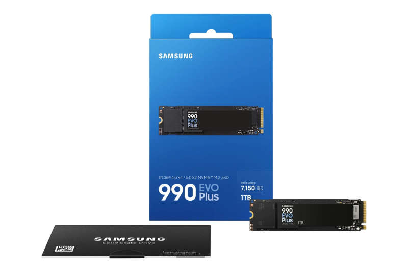 Samsung Mz-V9S1T0Bw 990 Evo Plus 1Tb Nvme Ssd - Read Speed Up To 7150 Mb S; Write Speed To Up 630...