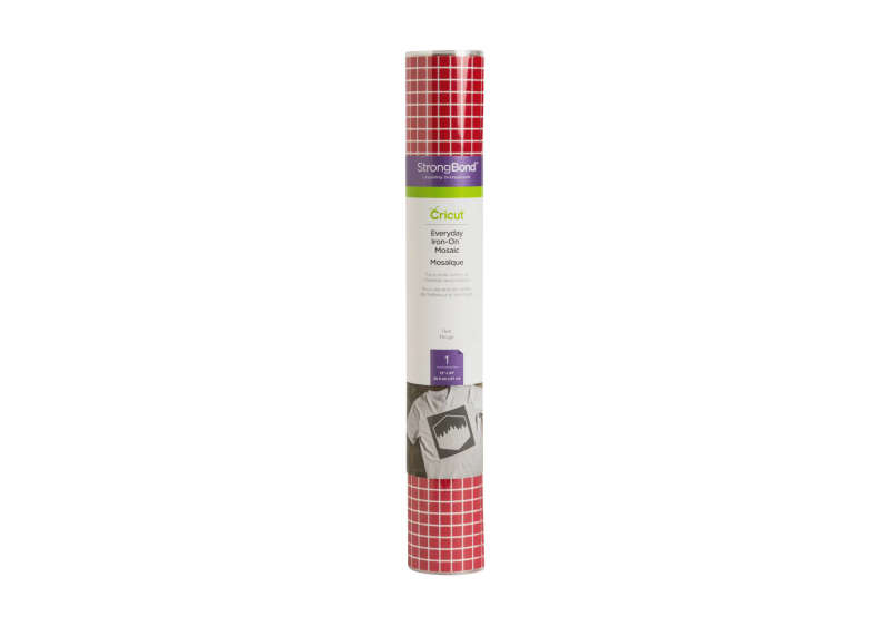 Cricut Everyday Iron-On Mosaic Squares Red 30X60Cm - Sophisticated Designs!