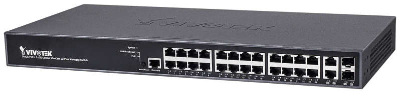 Vivotek Managed 24X Ge Poe 2X Combo Sfp Switch 370W