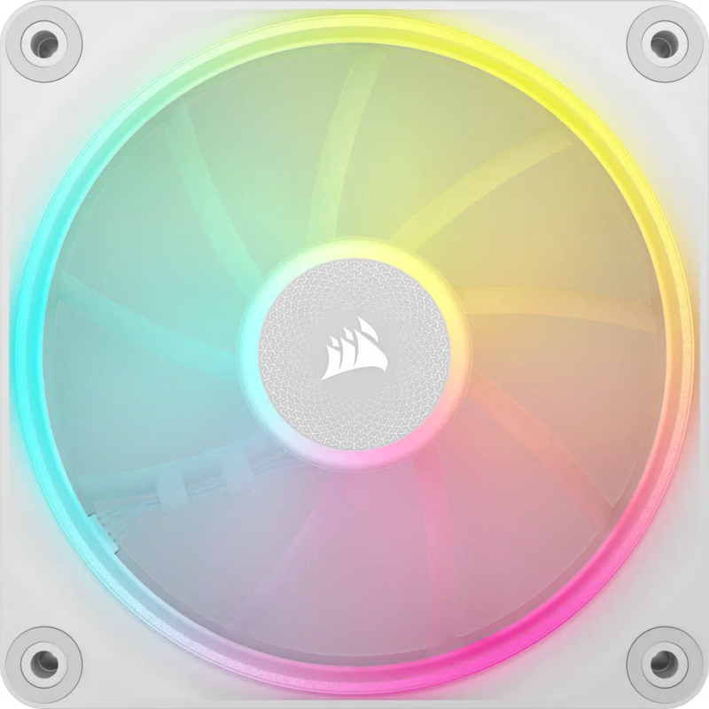 CORSAIR LX RGB Series; iCUE LINK LX120 RGB White; 120mm Fan; Triple Pack