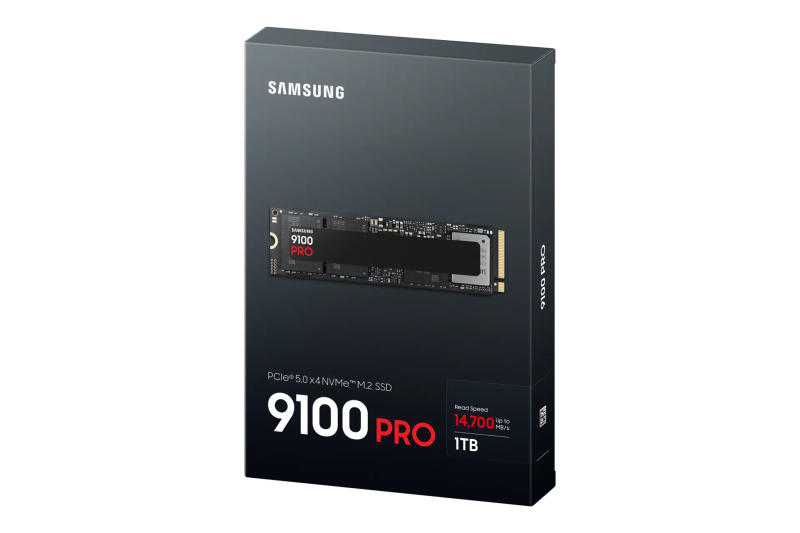 Samsung Mz-Vap1T0Bw 9100 Pro 1 Tb Nvme Ssd - Read Speed Up To 14 700 Mb S; Write Speed To Up 13 3...
