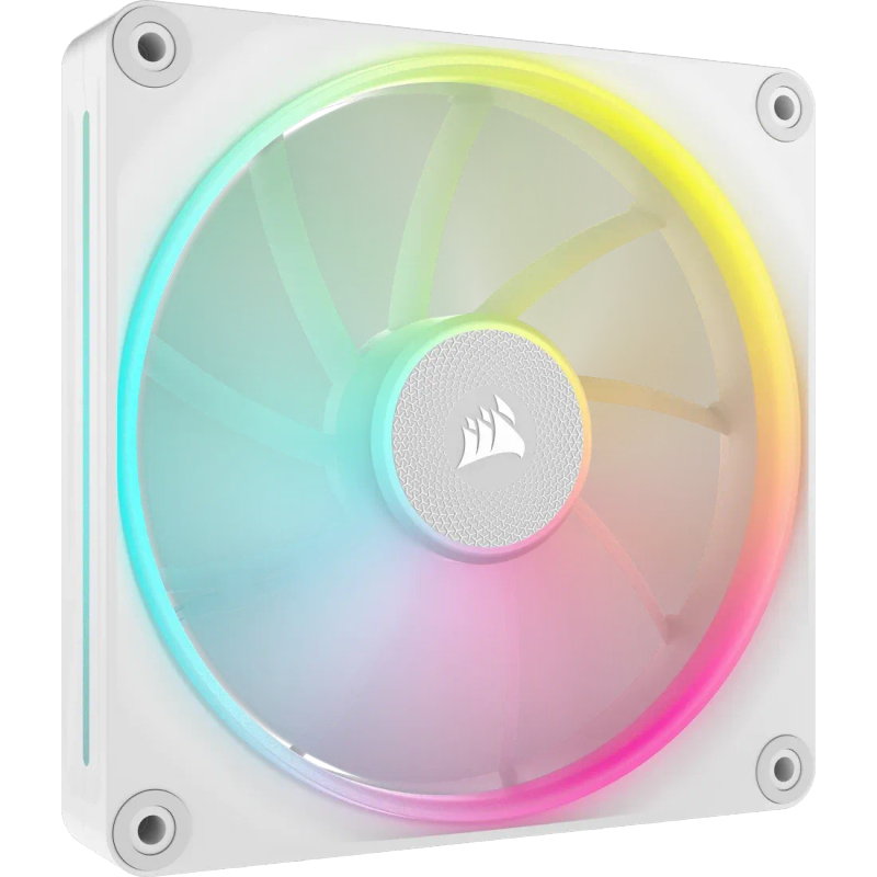 CORSAIR LX RGB Series; iCUE LINK LX140 RGB White; 140mm Fan; Dual Pack; iCUE LINK System Hub Incl...