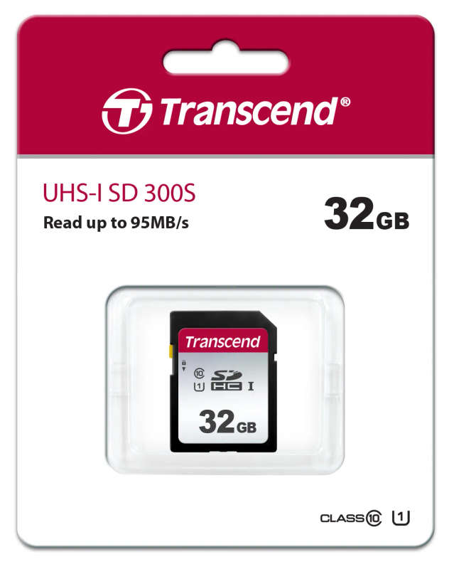 Transcend 300S 32Gb Uhs-1 Class 10 U1 Sdhc Card - Tlc