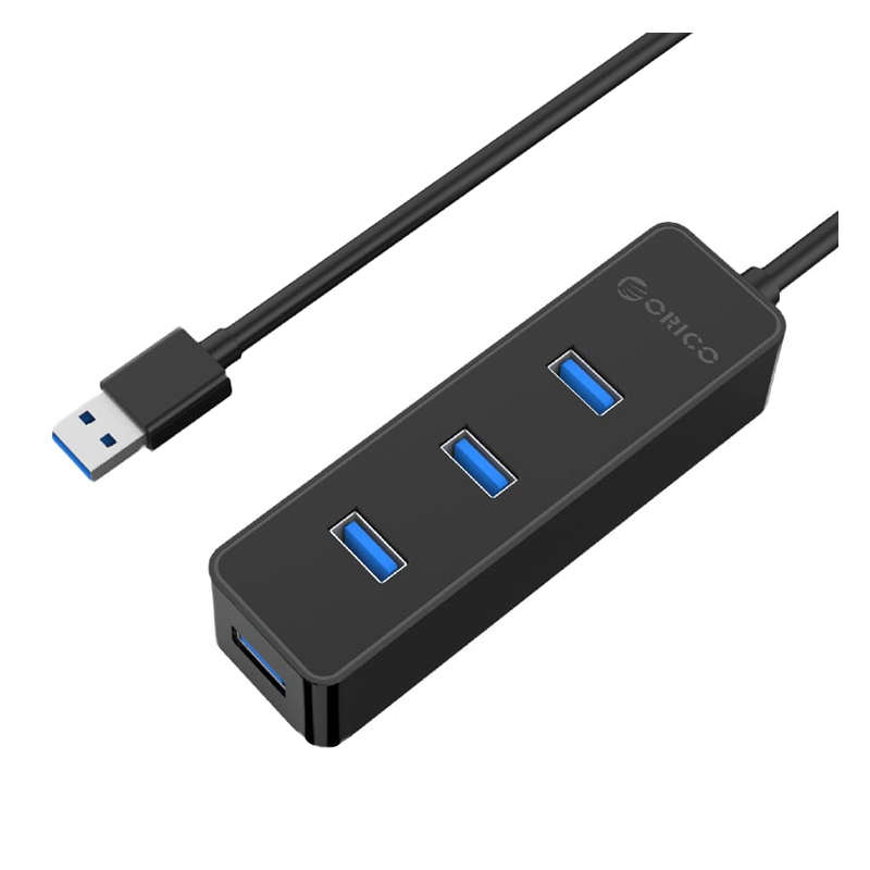 Port 4 Port Hub - Usb3.0 - Plug And Play - Black