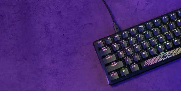 K65 PRO MINI RGB 65% Optical-Mechanical Gaming Keyboard - Corsair OPX switches - Black