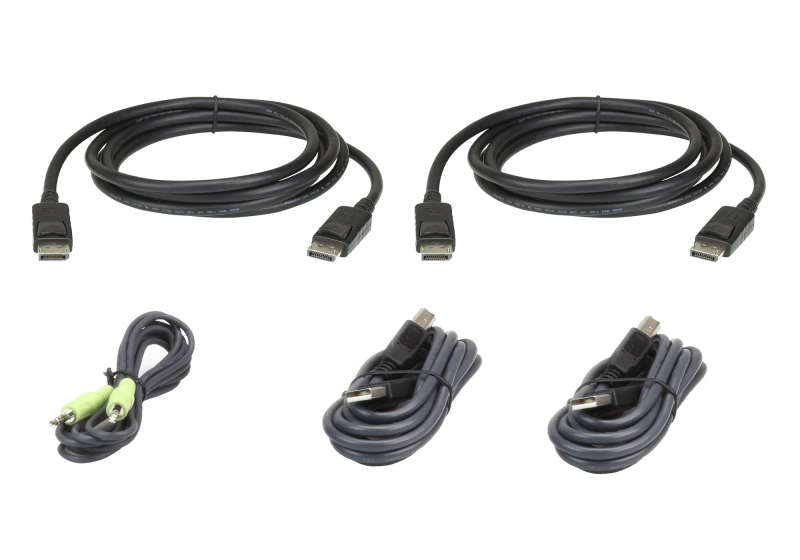 Aten 2L-7D02Udpx5 1.8M Usb Displayport Audio Cable - Efficient Connectivity