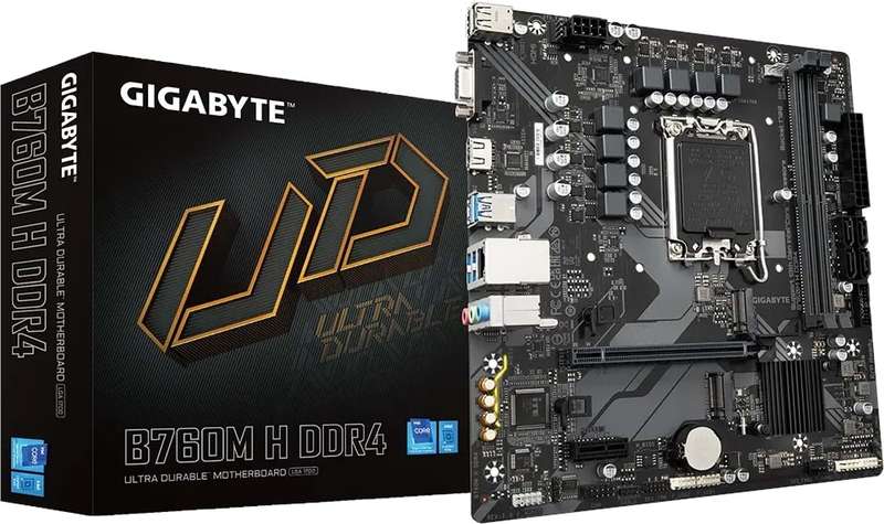 Gigabyte B760M H Ddr4 Motherboard - Unparalleled Performance For 13Th And 12Th Gen Intel Core Proces