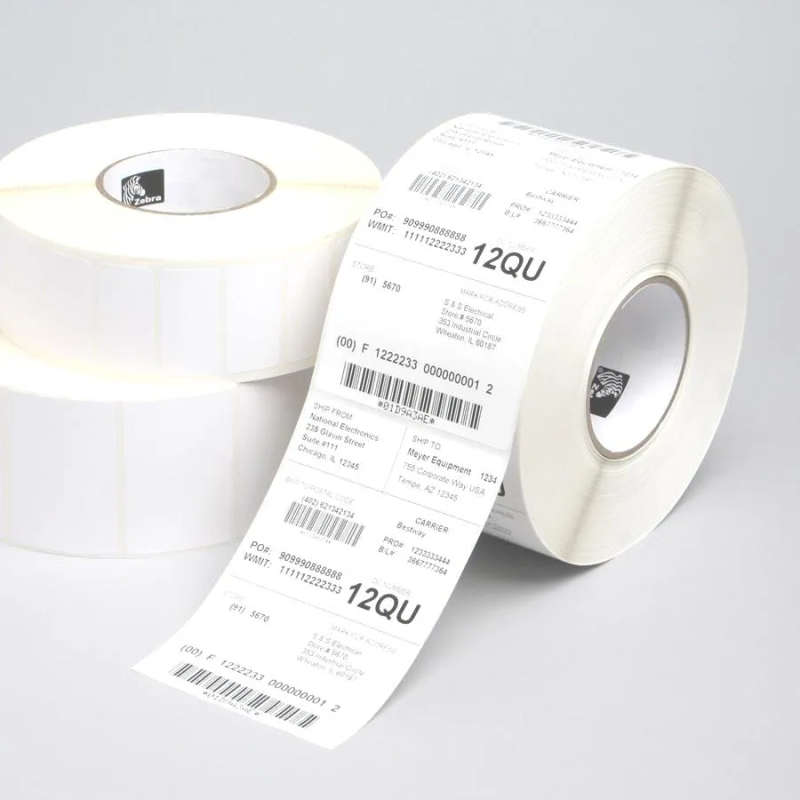 Zebra Label; Paper; 102X203Mm; Thermal Transfer; Z-Perform 1000T; Uncoated; Permanent Adhesive; 7...
