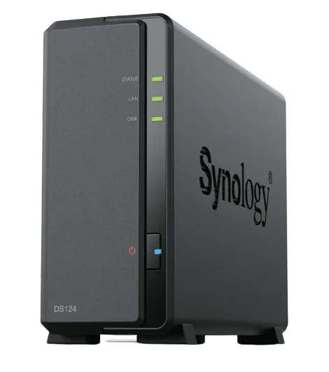 DiskStation 1 Bay NAS; Realtek RTD1619B; 4-core 1.7 GHz; 1 GB DDR4 non-ECC