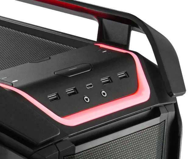 Cooler Master Cosmos C700P Xl-Atx Black Edition Curved Tempered Side Window Argb Lighting Handles 4