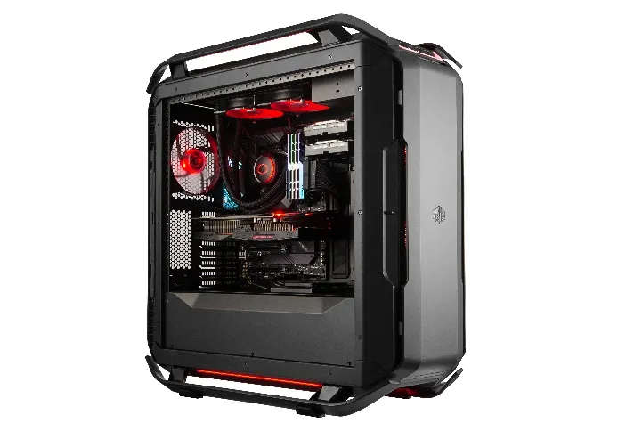 Cooler Master Cosmos C700P Xl-Atx Black Edition Curved Tempered Side Window Argb Lighting Handles 4