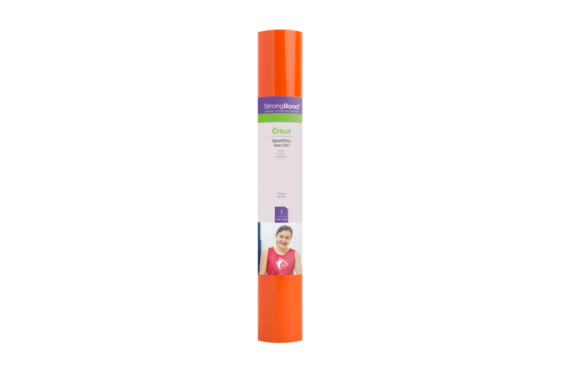 Cricut Sportflex Iron-On Orange 29X60Cm - Perfect For Activewear!