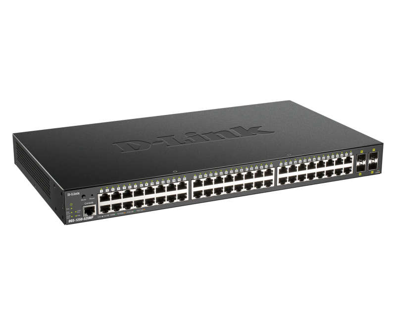 D-Link 48 Ports 10 100 1000Mbps Poe + 4 Ports 10G Sfp+ Smart Managed Switch