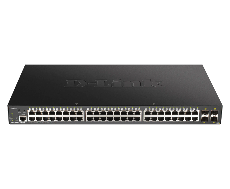 D-Link 48 Ports 10 100 1000Mbps Poe + 4 Ports 10G Sfp+ Smart Managed Switch