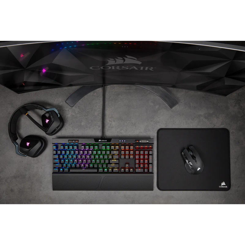 Corsair Ironclaw Rgb Wireless Rechargeable Gaming Mouse With Slispstream Wireless Technology Blac...
