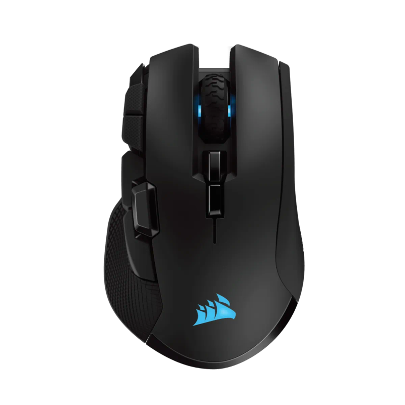 Corsair Ironclaw Rgb Wireless Rechargeable Gaming Mouse With Slispstream Wireless Technology Blac...
