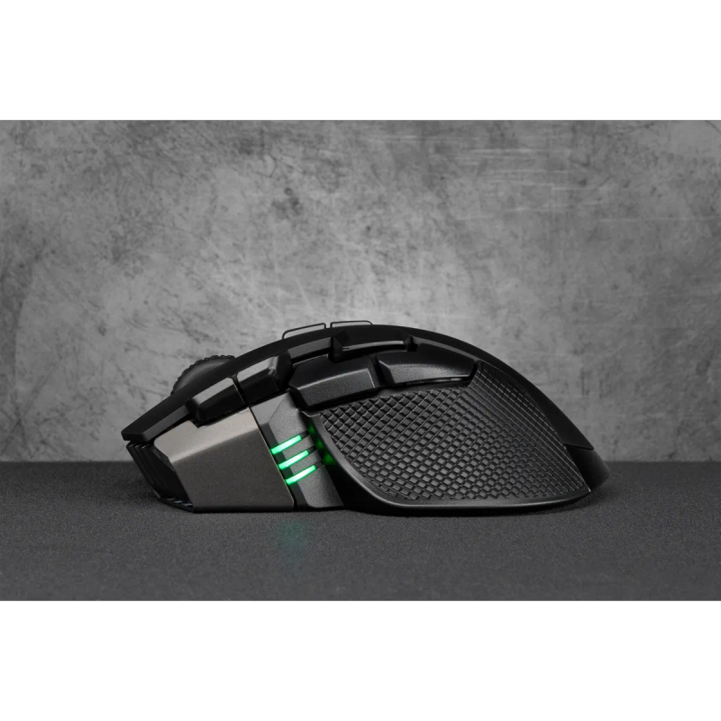 Corsair Ironclaw Rgb Wireless Rechargeable Gaming Mouse With Slispstream Wireless Technology Blac...