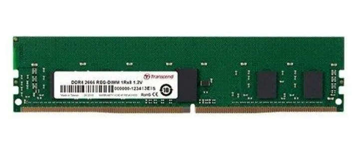 Transcend 4Gb Ddr4-2666 Reg-Dimm Cl19 1Rx8 512Mx8