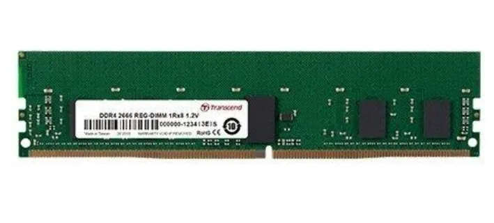 Transcend 4Gb Ddr4-2666 Reg-Dimm Cl19 1Rx8 512Mx8