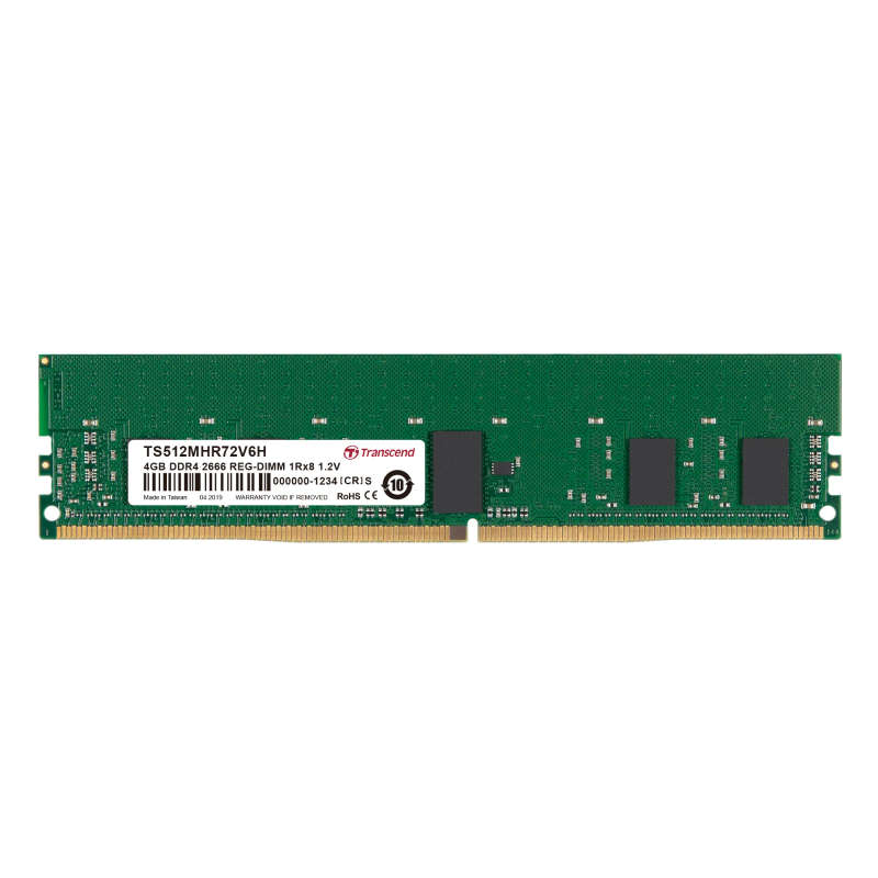 Transcend 4Gb Ddr4-2666 Reg-Dimm Cl19 1Rx8 512Mx8