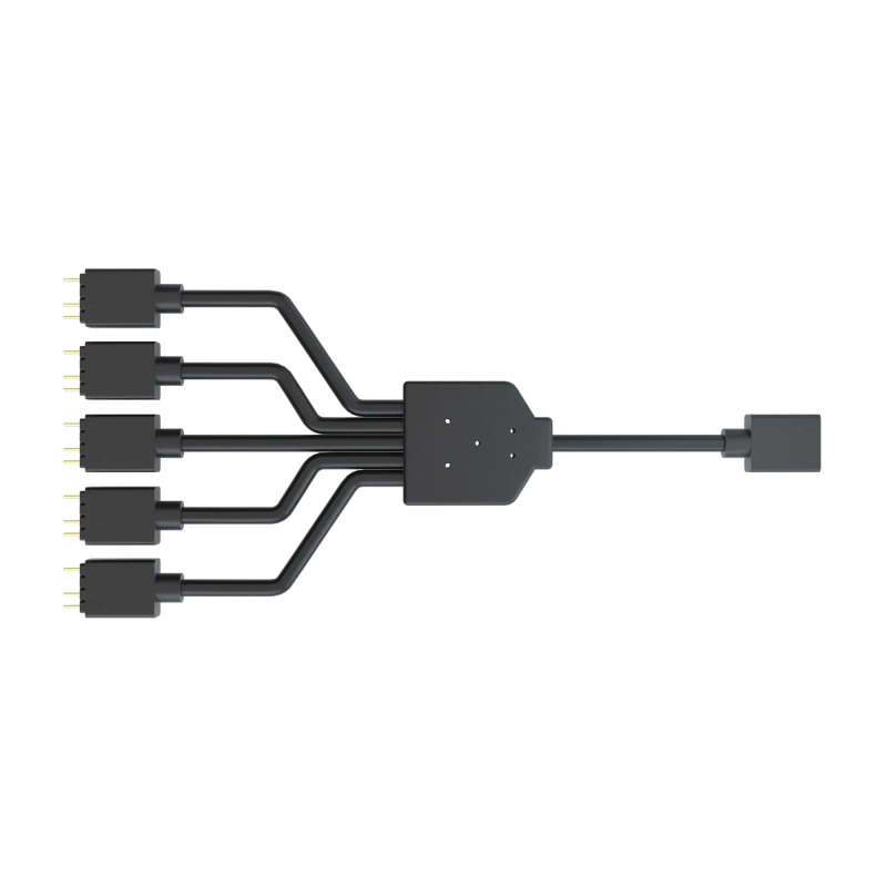 Cooler Master Addressable Rgb 1-To-5 Splitter Cable For Masterfan A-Rgb Cooling Fans And Compatib...