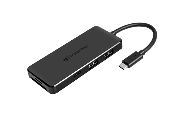 Transcend Ts-Hub5C Usb Type C Hub 2 X Usb 3.1 Gen 2 Type A 1 X Usb Type C Port 1 X Usb Type C Pd ...