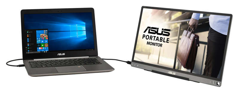 Asus Monitor Asus Zenscreen Mb16Ace Portable Usb Monitor- 15.6 Inch Fhd 60Hz Hybrid Signal Soluti...