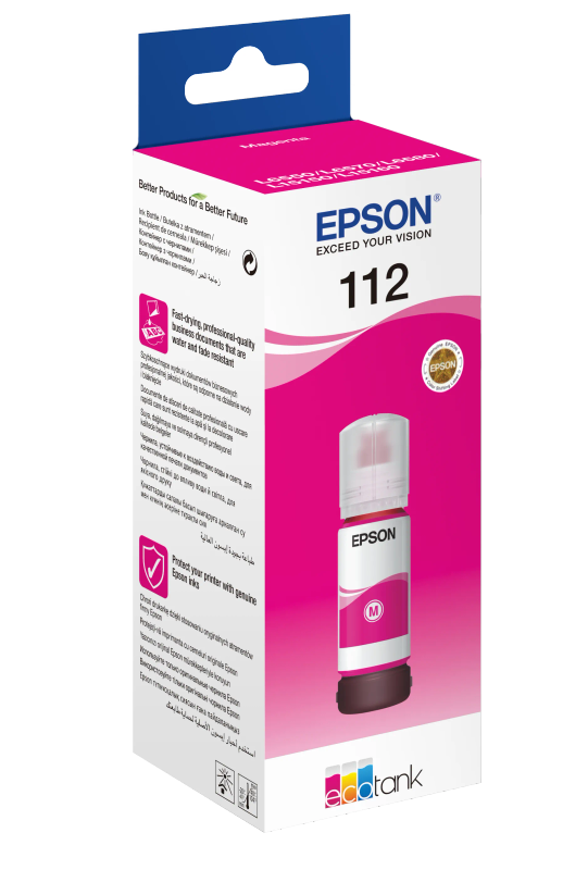 Epson 112 EcoTank Pigment Magenta ink bottle (70 ml)