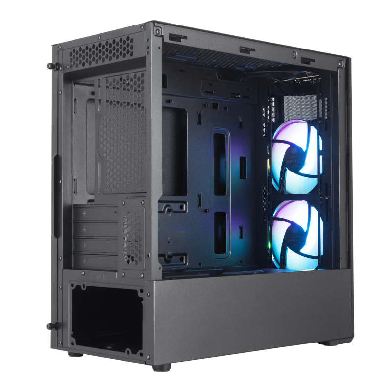 Cooler Master Masterbox Mb311L Matx Mitx Argb Tg Panel Argb Controller Included 2 X 120Mm Argb Fans