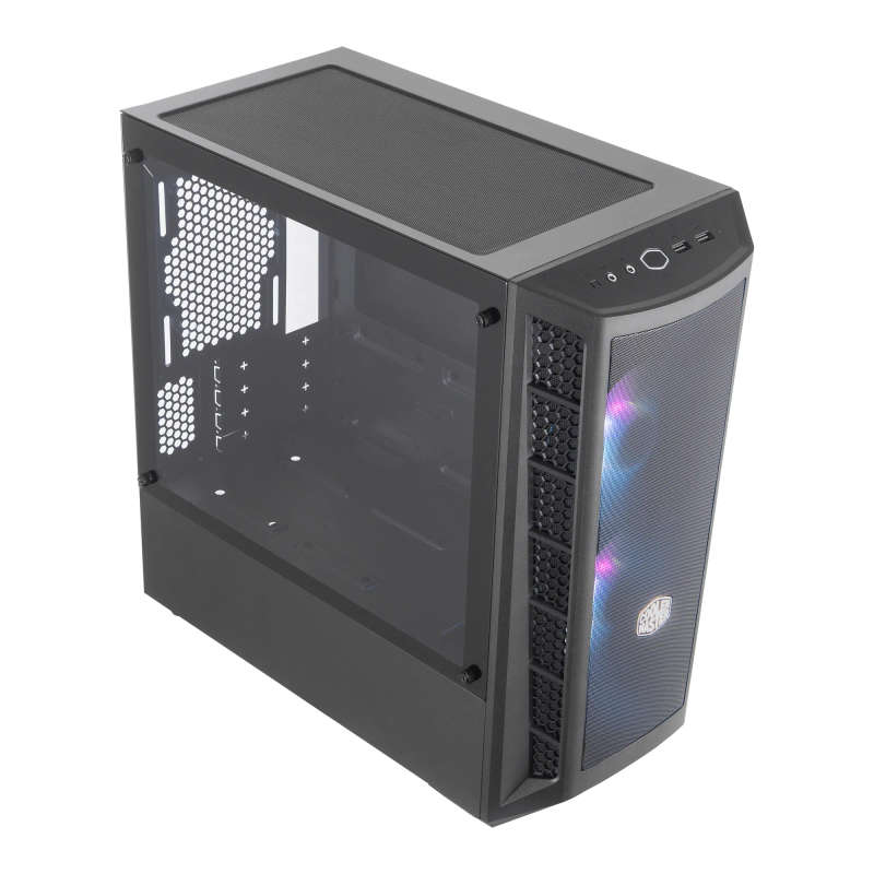 Cooler Master Masterbox Mb311L Matx Mitx Argb Tg Panel Argb Controller Included 2 X 120Mm Argb Fans
