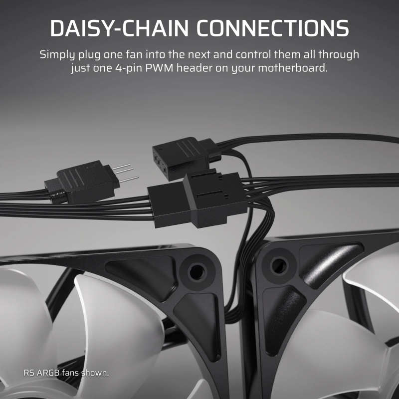 CORSAIR RS140 140mm PWM Fan  White