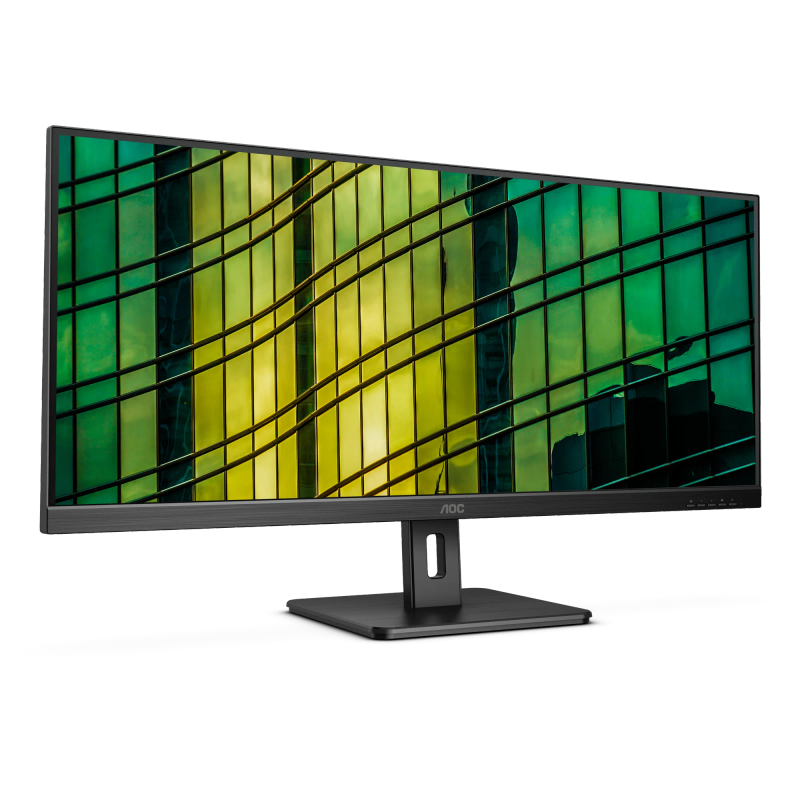 Aoc-U34E2M Monitor 34 Inch Wqhd 3440X1440 100Hz 1Ms Dp Vesa Flicker Free Low Blue Mode Adaptivesy...