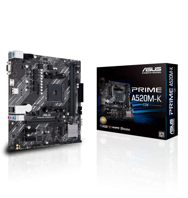 Asus Prime A520M-K Amd Am4 M Atx Board
