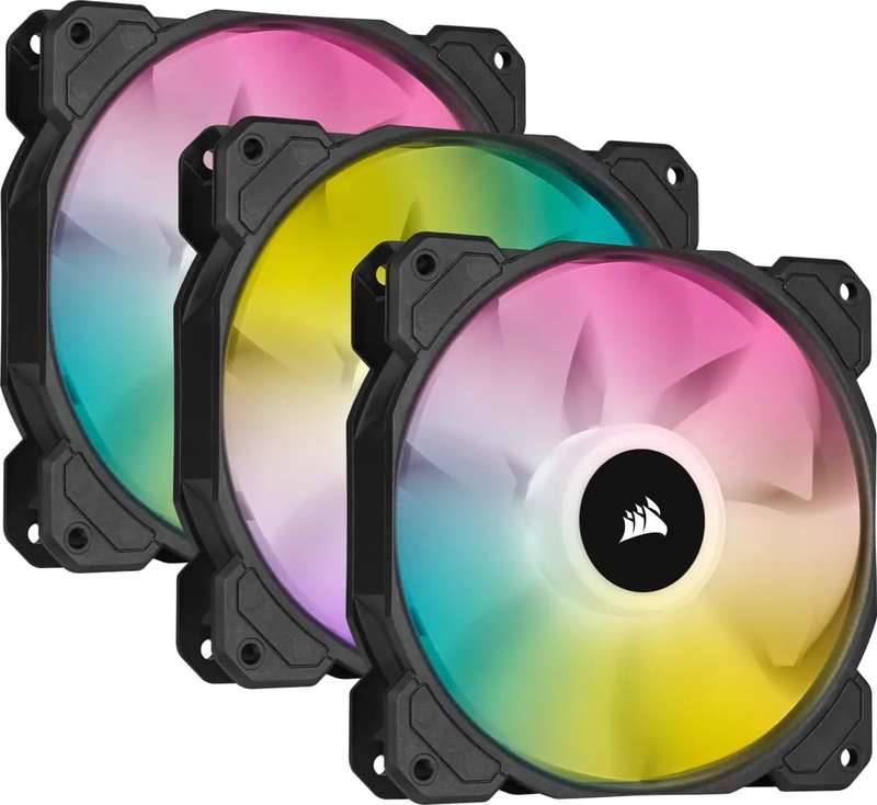 Corsair Sp120 Elite; 120Mm Pwm Case Fan With Airguide; Single Pack; No Led