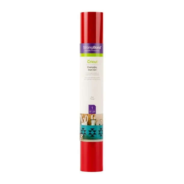 Cricut Everyday Iron-On 30X60Cm Red - Vibrant And Versatile Heat Transfer Material!
